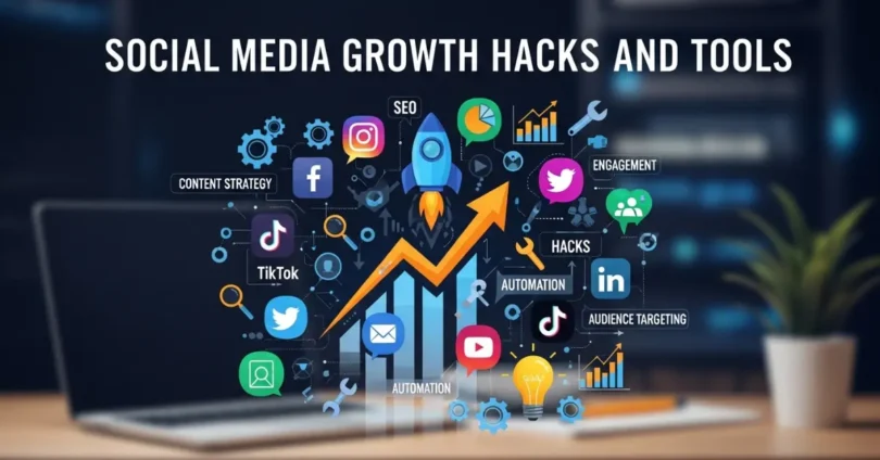 social media growth hacks and tools